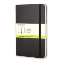 Moleskine Black Plain Hard Cover Notebook