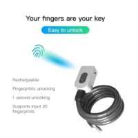 Your fingers are your key Easy to unlock Rechargeable Fingerprints unlocking 1 second unlocking Supports input of 20 fingerprints