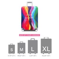 Size of your luggage S (18"- 21") M (22" - 24") L (25" - 28") XL (29" - 32")