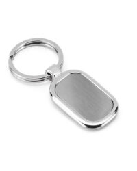 Rectangular Metal Keychain