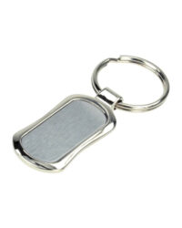 Rounded Metal Keychain