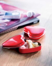 Heart-Shaped Tin Candy Holder