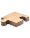 Bamboo Puzzle-Shaped Coasters