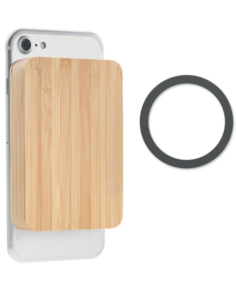 Bamboo Wireless Charger and Power Bank