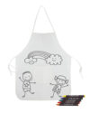 Apron with Wax Crayons