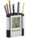 LCD Alarm Clock with Pen Holder